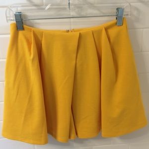 mustard yellow skirt