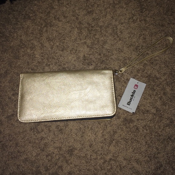 Golden wallet clutch