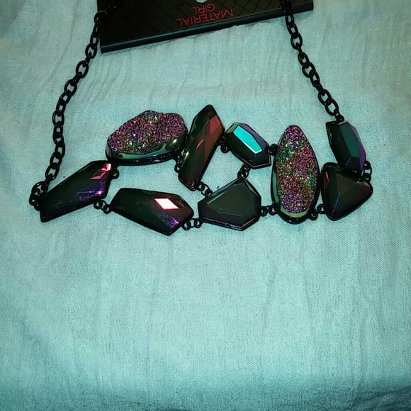 Drusy statement necklace