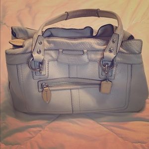 Coach Penelope Ivory Pebble Satchel Bag