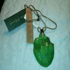 Cross leather necklace