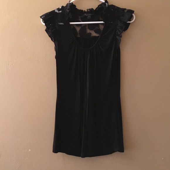 Black lace shirt
