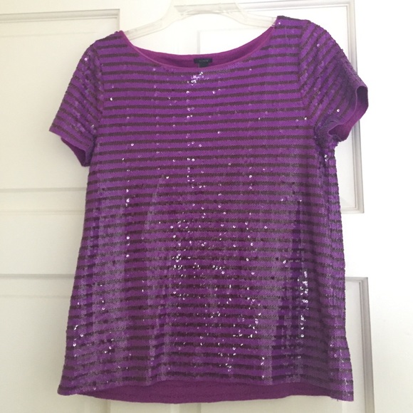 J. Crew Sequin Top. Size Small.