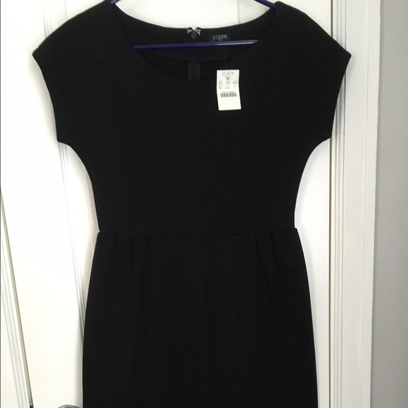 J CREW black fitted dress