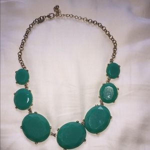Blue jeweled necklace