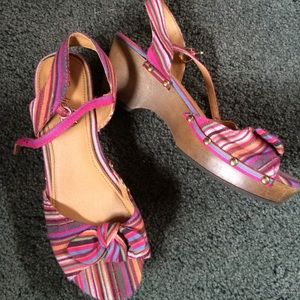 Cute multi colored wedges