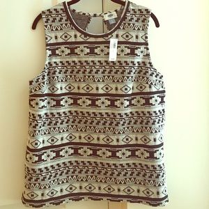 Brand new, never worn tribal top
