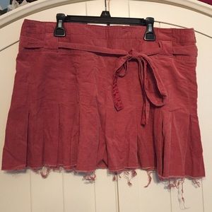 Rusty Pink corduroy skirt