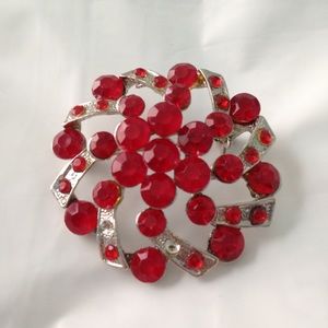Red Jeweled Pin