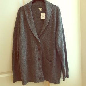 Brand new J Crew long sweater, warm and cozy!