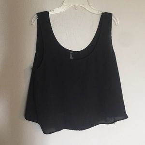 Black Forever 21 crop top