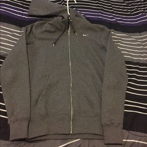 Dark grey Nike fleece hoodie