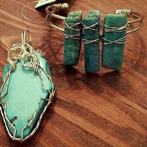 Wire wrapped Bohemian Jewelry