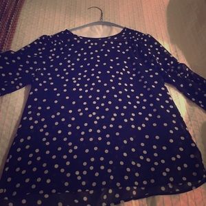 Forever 21 polka dot blouse