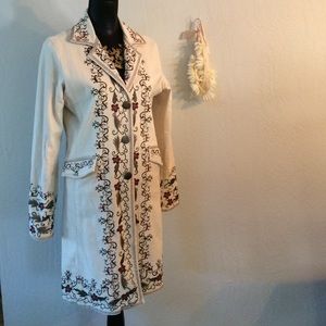 DB Sport Jackets & Coats - Embroidered long coat. Perfect for spring. DB Sport Jackets & Coats - Embroidered long coat. Perfect for spring.
