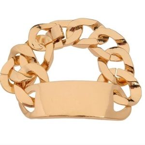 Large Gold ID Chain Bracelet
