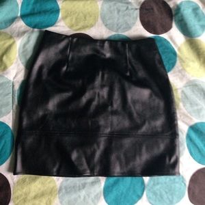 Faux Leather Miniskirt