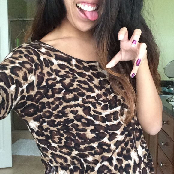 Animal print top