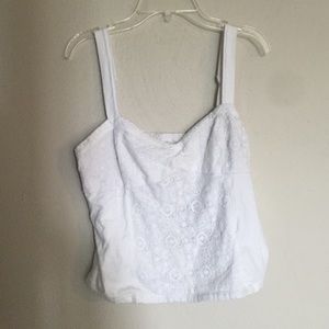 Aeropostale white crop top