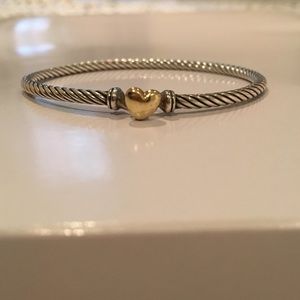 DY Cable Collectibles Heart Bracelet with Gold