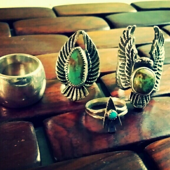 Sterling silver &  Turquoise rings