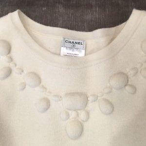 Chanel cream wool sweater
