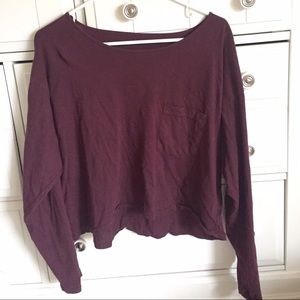 American apparel off the shoulder shirt