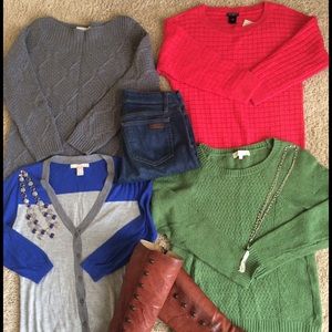 Loft and Banana Republic Sweater Bundle