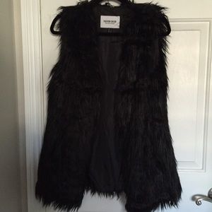 Faux fur vest