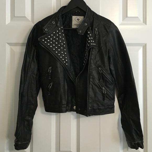 Faux leather jacket