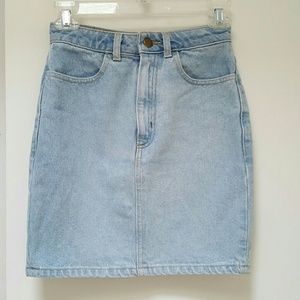 American Apparel Denim Skirt