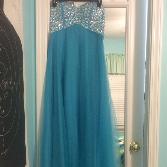 Blue Prom Gown Size 4