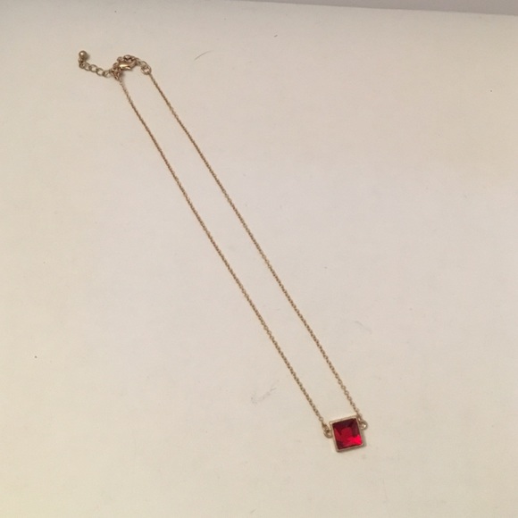 Jewelry - Bauble bar ruby charm necklace