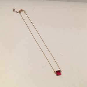 Bauble bar ruby charm necklace