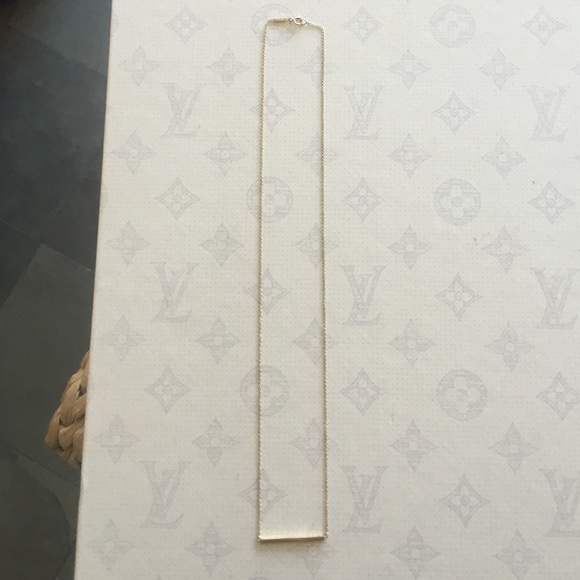 Jennifer Meyer 100% gold bar necklace, perfect!!!!