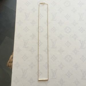 Jennifer Meyer 100% gold bar necklace, perfect!!!!