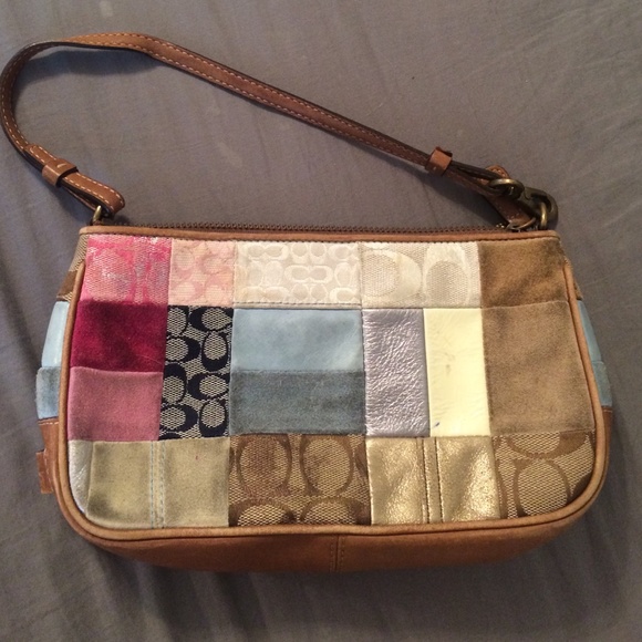 Coach patched mini bag