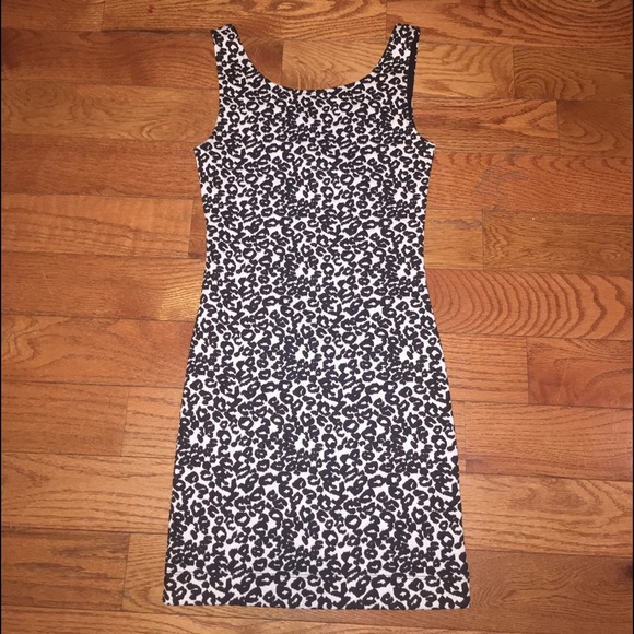 Brand New H&M leopard tight dress
