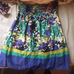 Summa time baby-doll strapless top!