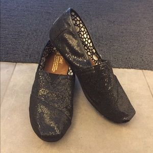 Black Sparkle TOMS