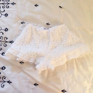 Asos White Lace Shorts