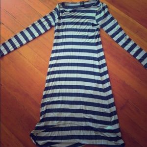 Blue and white striped Ella Moss dress