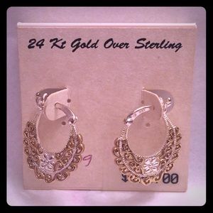 Sterling Pierced Loop Earrings