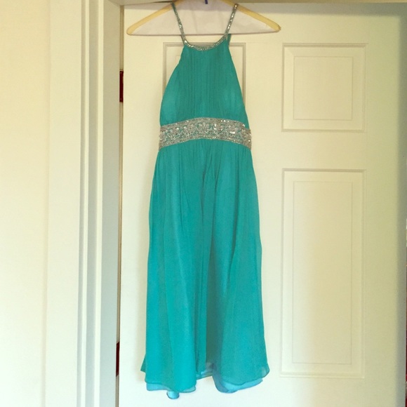 Turquoise short prom dress - Picture 1 of 2