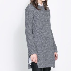 Oversized Knit Round Neck Sweater