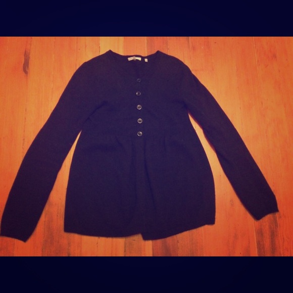 Vince Black Wool Cardigan