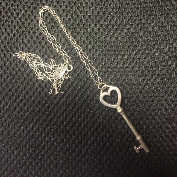 Tiffany key heart pendant with necklace