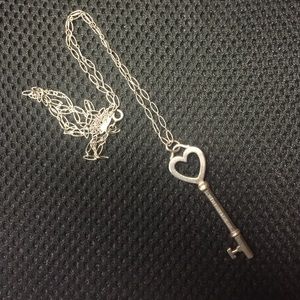 Tiffany key heart pendant with necklace