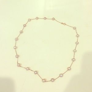 EFFY Rose gold freshwater pearl necklace
