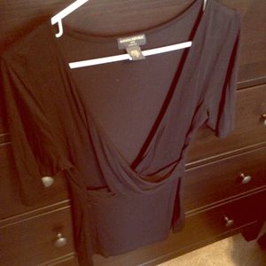 Banana Republic 3/4 Length Black Shirt